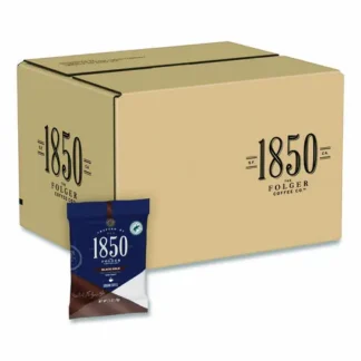 1850 Black Gold Coffee Ground Coffee Fraction Packs, 2.5 oz, 24 Packs/Carton