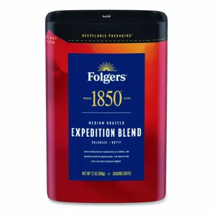 1850 Expedition Blend Roast Ground Coffee, 12 oz Canister