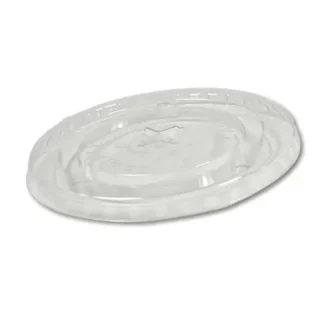 20oz Clear Flat Lid with Straw Slot for Cups 12/85