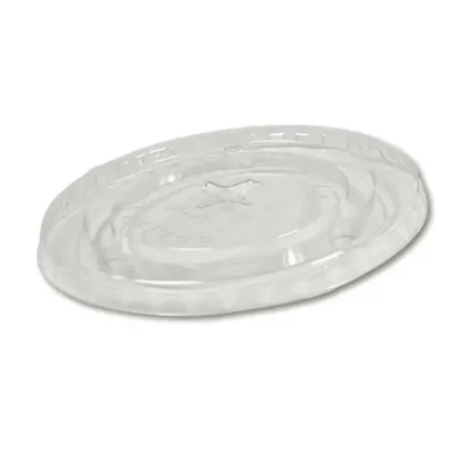 20oz Clear Flat Lid with Straw Slot for Cups 12/85