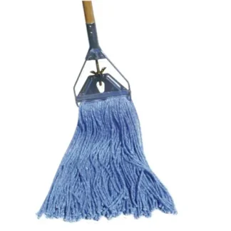 #24 Blue Cut-End Wet Narrow Band Mop - 12/Case