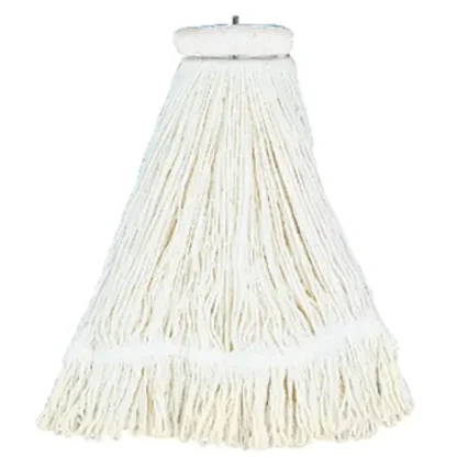 24 Oz Cotton Lie-Flat Mop Head with Webbing