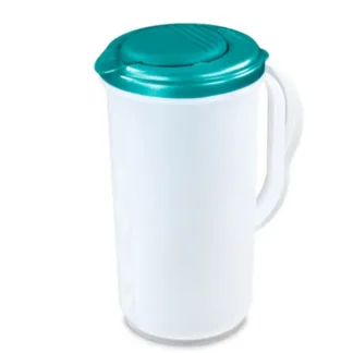 2 Qt. Clear Pitcher, Blue Top