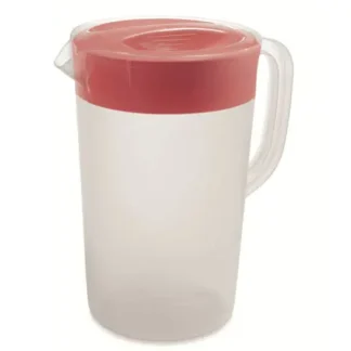 2 Qt. Clear Pitcher, Red Top – Rubbermaid