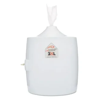 2XL Contemporary Wall Mount Wipe Dispenser, White