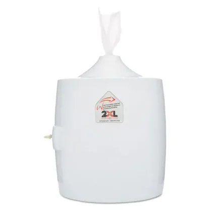 2XL Contemporary Wall Mount Wipe Dispenser, White