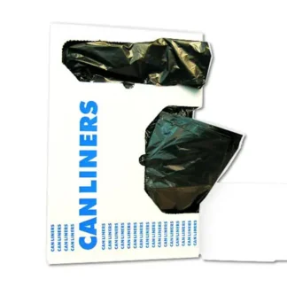 33x39 Medium Black Coreless Perforated Rolls - 250 Bags