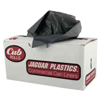 38x58 White Roll Liners, 0.9 Mil, 45 Bags/Roll