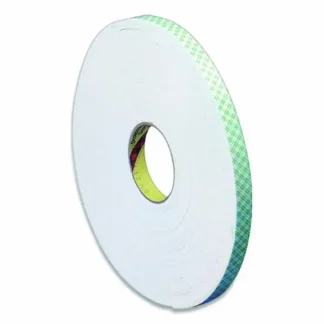 3M™ 4016 Double Coated Urethane Foam Tape, 0.38" x 36 yds, White