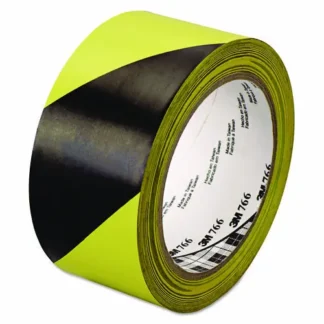 3M™ 766 Hazard Marking Vinyl Tape, 2" x 36 yds, Black/Yellow