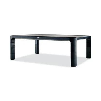 3M™ Adjustable Monitor Stand, Black, Height Adjustable, Supports 20 lbs