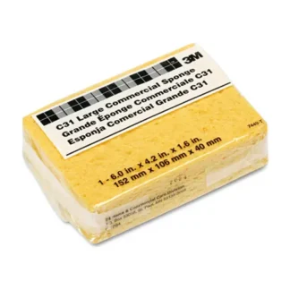 3M™ Commercial Cellulose Sponge, Yellow, 4.25" x 6", 1.6" Thick