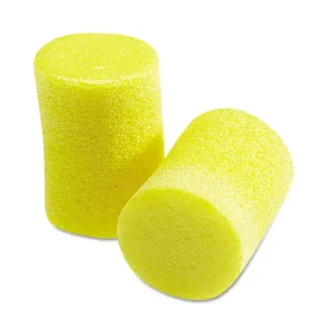 3M™ E-A-R Classic Earplugs, Pillow Paks, Cordless, PVC Foam, Yellow, 30 Pairs/Box