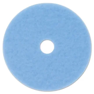 3M™ Hi-Performance Burnish Pad 3050, 20" Diameter, Sky Blue, 5/Carton