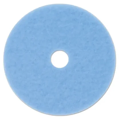 3M™ Hi-Performance Burnish Pad 3050, 20" Diameter, Sky Blue, 5/Carton