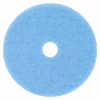 3M™ Hi-Performance Burnish Pad 3050, 27" Diameter, Sky Blue, 5/Carton