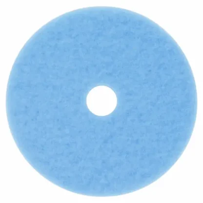 3M™ Hi-Performance Burnish Pad 3050, 27" Diameter, Sky Blue, 5/Carton