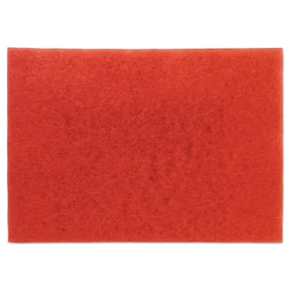 3M™ Low-Speed Buffer Floor Pads 5100, Red, 28" x 14", 10/Carton