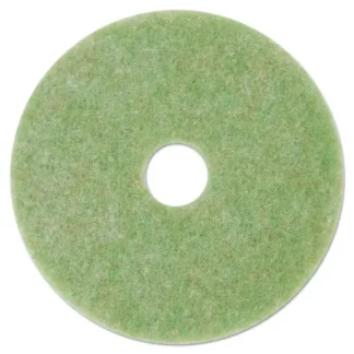3M™ Low-Speed TopLine Autoscrubber Floor Pads 5000, 17" Diameter, Green/Amber, 5/Carton