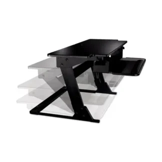 3M™ Precision Standing Desk, 42" x 23.2", Height Adjustable, Black