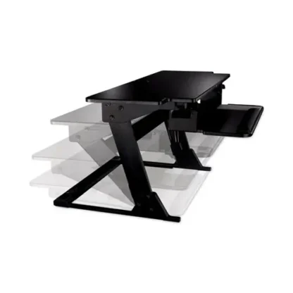 3M™ Precision Standing Desk, 42" x 23.2", Height Adjustable, Black