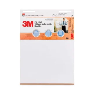 3M™ Professional Flip Chart, Unruled, 25 x 30, White, 40 Sheets, 2/Carton