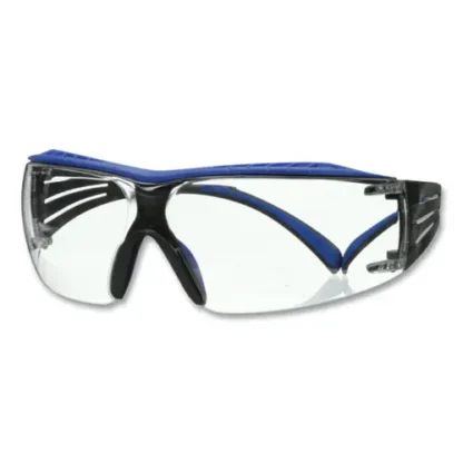 3M™ SecureFit Protective Eyewear, 200 Series, Blue/Gray Plastic Frame, Clear Polycarbonate Lens