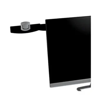 3M™ Swing Arm Copyholder, Adhesive Monitor Mount, Black/Silver Clip, 30 Sheet Capacity