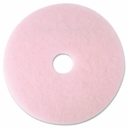 3M™ Ultra High-Speed Eraser Floor Burnishing Pad 3600, Pink, 19" Diameter, 5/Carton (Non-Stock, Extended Delivery)