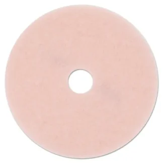 3M™ Ultra High-Speed Eraser Floor Burnishing Pad 3600, 27" Diameter, Pink, 5/Carton