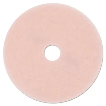 3M™ Ultra High-Speed Eraser Floor Burnishing Pad 3600, 27" Diameter, Pink, 5/Carton