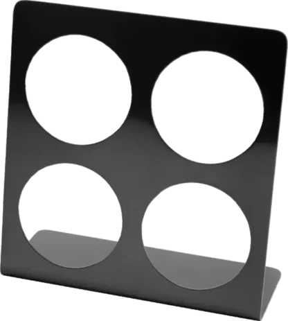 4 Cup K-Cup® Holder, Square, Black Powdercoat Stainless Steel Finish