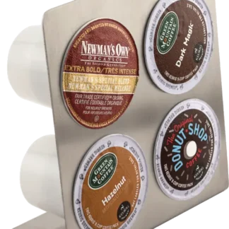 4 Cup K-Cup® Holder, Square, Brushed Stainless Steel Finish