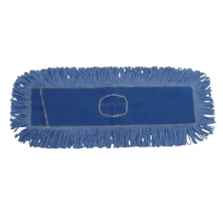 5x18 Blue Looped End T Mop Refill Slot Pocket