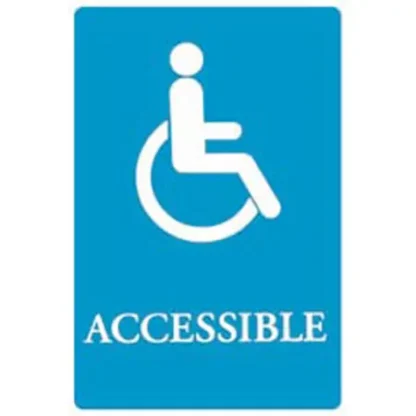 6x9 Ada Sign | Accessi -bl/we
