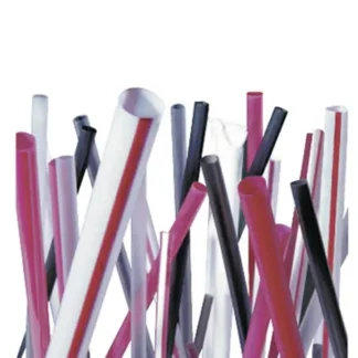 7.75" Red Cocktail Straws (12/500)