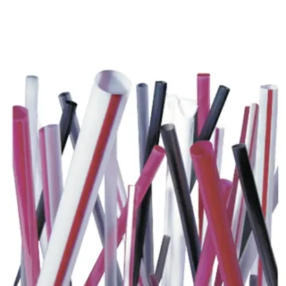 7.75" Red Cocktail Straws (12/500)