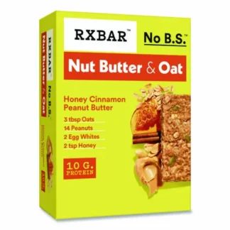 A.M. RXBAR® Gluten-Free Honey Cinnamon Peanut Butter Protein Bar, 1.9 oz, 12/Box