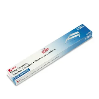 ACCO Premium Two-Piece Two-Prong Paper Fastener Base and Compressor Sets, 50/Box