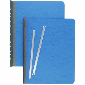 ACCO Pressboard Report Cover with Tyvek Reinforced Hinge, 2-Hole Prong Fastener, 3" Capacity, 8.5 x 11, Light Blue
