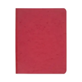 ACCO Pressboard Report Cover with Tyvek Reinforced Hinge, Two-Piece Prong Fastener, 3" Capacity, 8.5 x 11, Red/Red