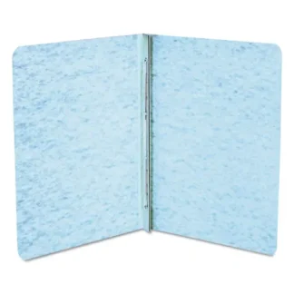ACCO PRESSTEX Report Cover with Tyvek Reinforced Hinge, Side Bound, Two-Piece Prong Fastener, 3" Capacity, 8.5 x 11, Light Blue