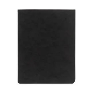 ACCO PRESSTEX Report Cover with Tyvek Reinforced Hinge, Top Bound, Two-Piece Prong Fastener, 2" Capacity, 8.5 x 11, Black/Black