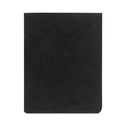 ACCO PRESSTEX Report Cover with Tyvek Reinforced Hinge, Top Bound, Two-Piece Prong Fastener, 2" Capacity, 8.5 x 11, Black/Black