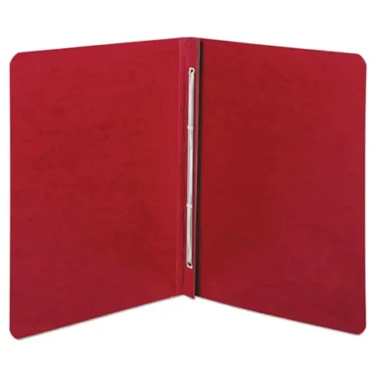 ACCO Presstex Report Cover with Tyvek Reinforced Hinge, Two-Piece Prong Fastener, 3" Capacity, 8.5 x 11, Executive Red