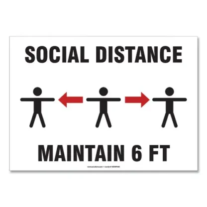 Accuform® Social Distance Signs