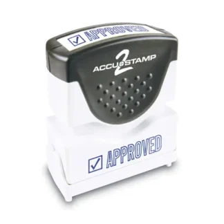 ACCUSTAMP2® Pre-Inked Shutter Stamp, Blue, APPROVED