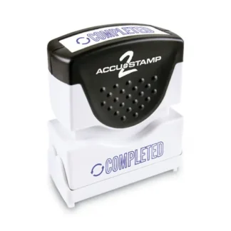 ACCUSTAMP2® Pre-Inked Shutter Stamp, Blue, COMPLETED
