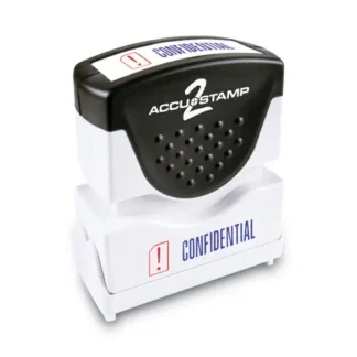 ACCUSTAMP2® Pre-Inked Shutter Stamp, Red/Blue, CONFIDENTIAL