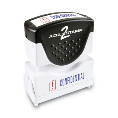 ACCUSTAMP2® Pre-Inked Shutter Stamp, Red/Blue, CONFIDENTIAL